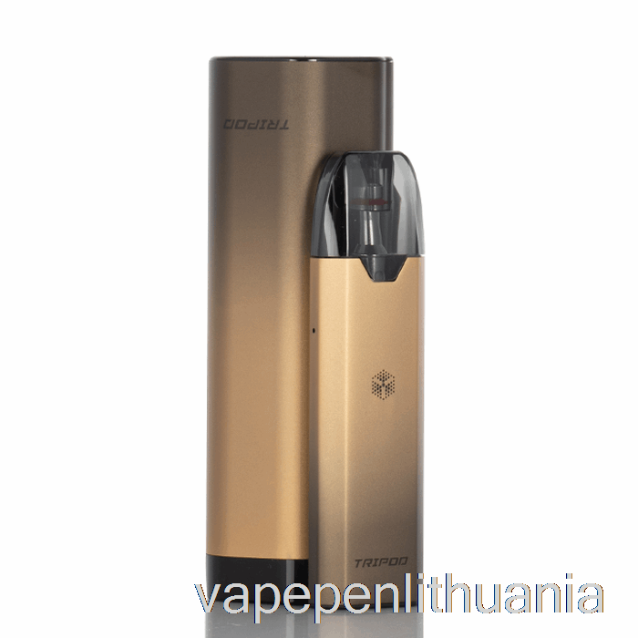 Uwell Trikojo PC Starterio Rinkinys Juodas / Auksinis Vape Skystis